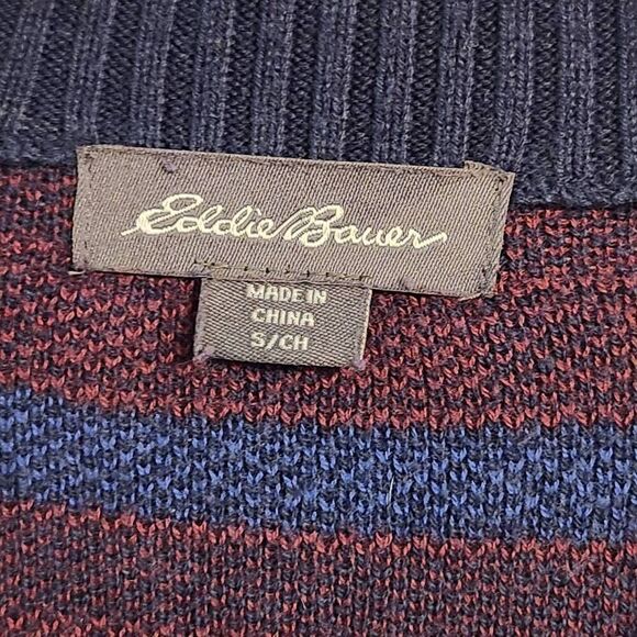 Eddie Bauer Women's 1/2 zip Pullover Sweater Fair Isle Nordic size small - Picture 4 of 7